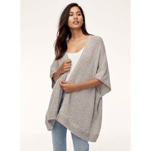 ARITZIA COMMUNITY XXS Ionic Cape Oversized Chunky Shortsleeved Sweater